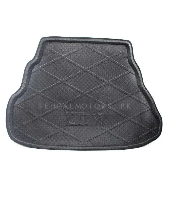 Honda City Foam Trunk Mat Black Mix Design 2008 - 2021 - Cargo Boot Liner Diggi Protection Tray Cover 2