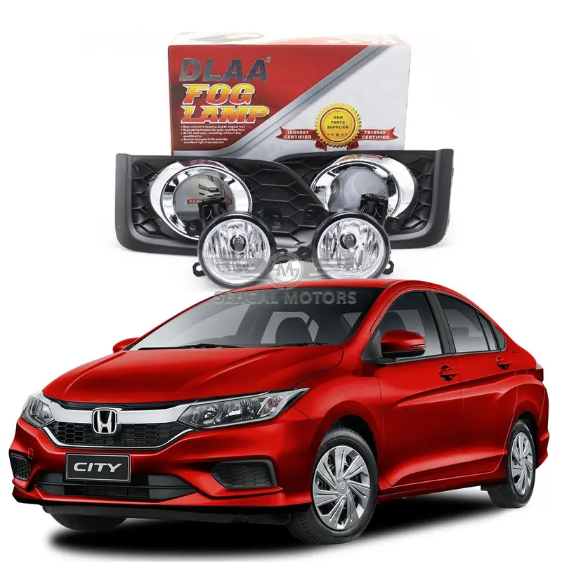 Honda City Fog Light With Chrome Dlaa Hd-847E Model 2022-2023 1