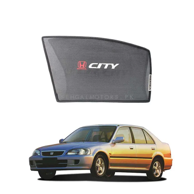 Honda City Foldable & Flexible Sunshade With Logo 1997 - 2003 - Side Sun Shade 2