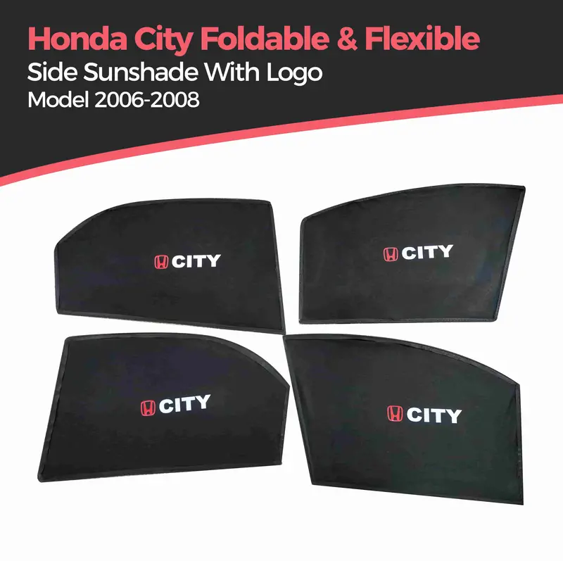 Honda City Foldable & Flexible Sunshade With Logo 2006 - 2008 - Side Sun Shade 1