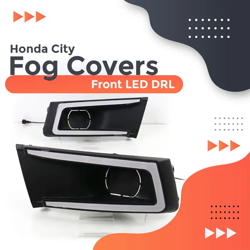 Honda City Front Led Drl Fog Covers 2021 - 2025 1