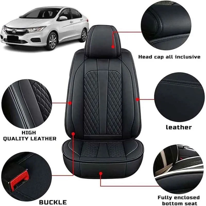 Honda City Grace Seat Cover Japanese Leather Black Model 2022-2023 1