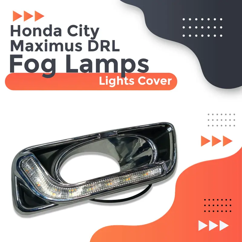 Honda City Maximus Drl Fog Lamps Lights Cover 2015 - 2021 1