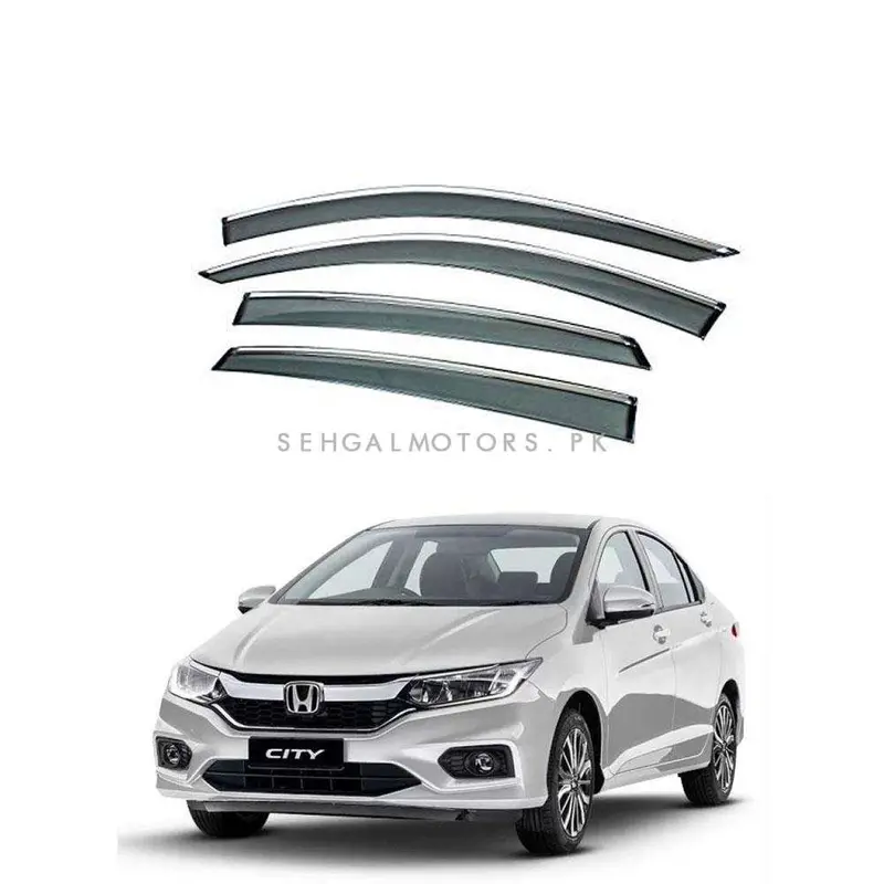 Honda City Maximus Nb Air Press Sun Visor With Chrome - Model 2021- 2022 2