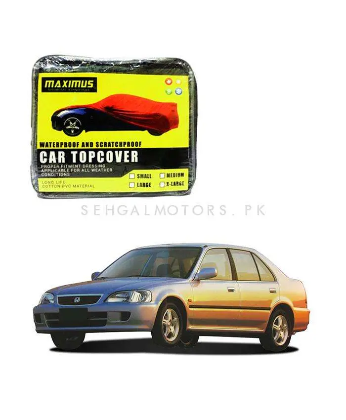 Honda City Maximus Non Woven Car Top Cover 1997 - 2000 - - Scratchproof And Waterproof - Without Belt 2