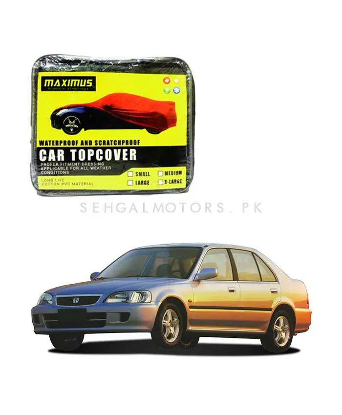 Honda City Maximus Non Woven Car Top Cover 2000 - 2003 - - Scratchproof And Waterproof - Without Belt 2