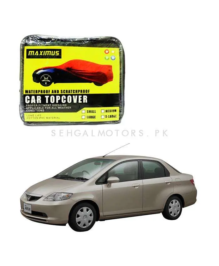 Honda City Maximus Non Woven Car Top Cover 2003 - 2006 - - Scratchproof And Waterproof - Without Belt 2
