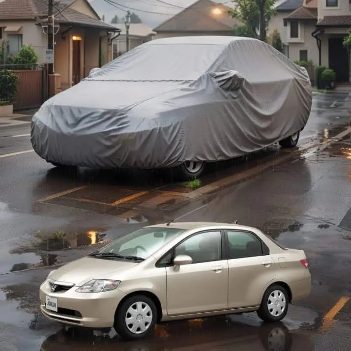 Honda City Maximus Non Woven Car Top Cover 2006 - 2008 - - Scratchproof And Waterproof - Without Belt 1