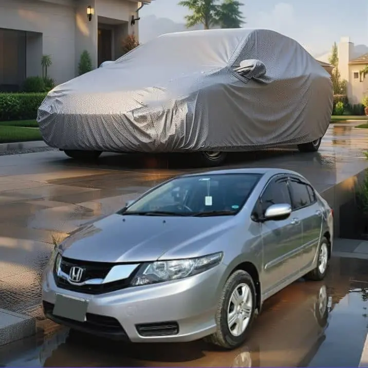 Honda City Maximus Non Woven Car Top Cover 2008 - 2021 - - Scratchproof And Waterproof - Without Belt 1
