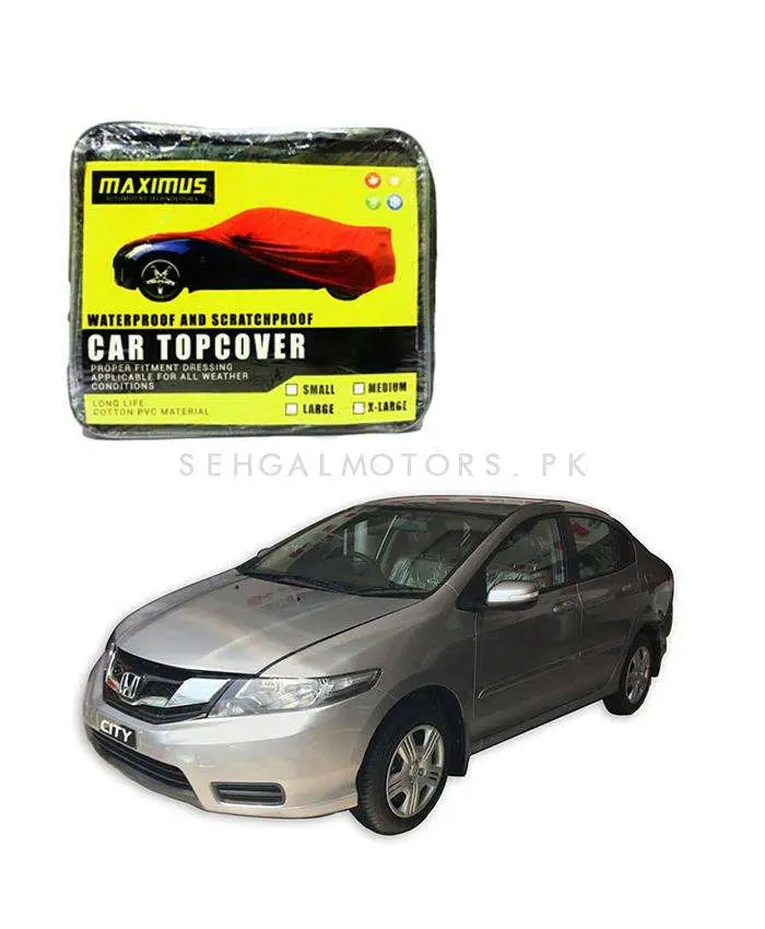 Honda City Maximus Non Woven Car Top Cover 2008 - 2021 - - Scratchproof And Waterproof - Without Belt 2