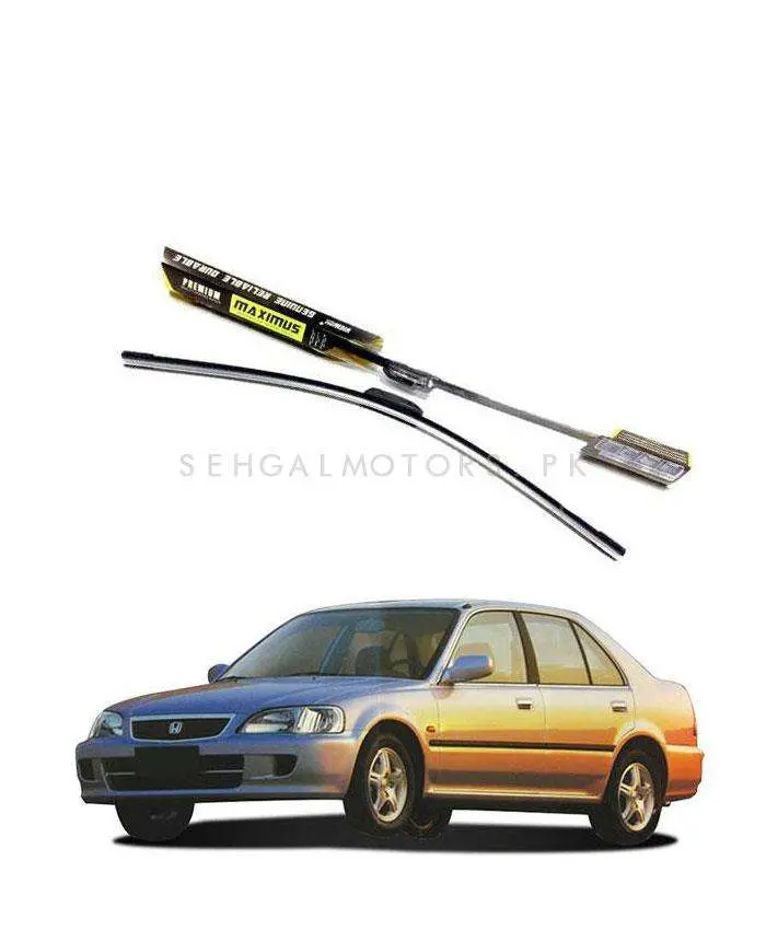 Honda City Maximus Premium Silicone Wiper Blades 2000 - 2003 1