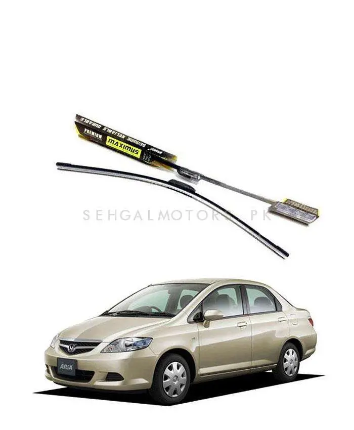 Honda City Maximus Premium Silicone Wiper Blades 2003 - 2006 1