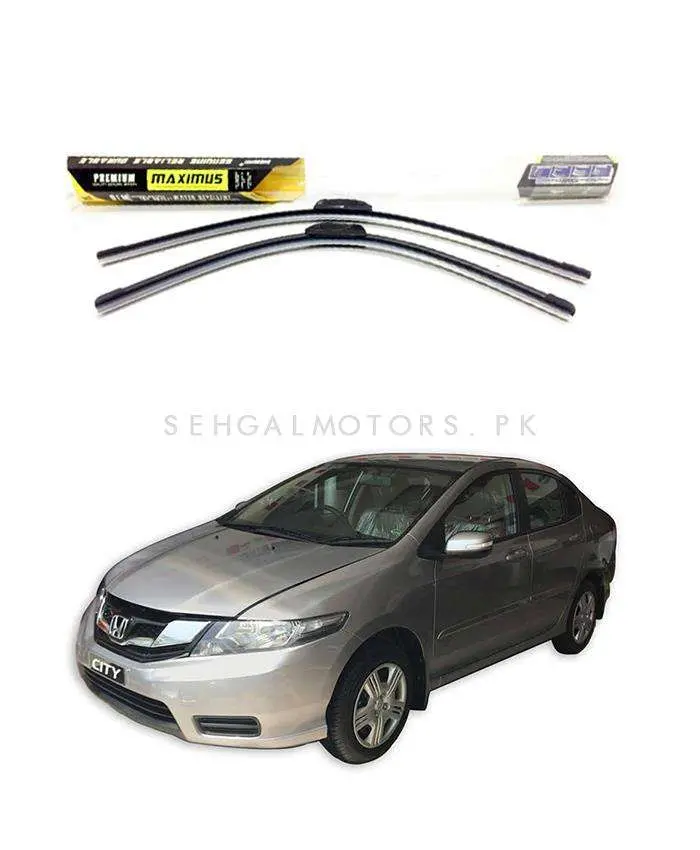 Honda City Maximus Premium Silicone Wiper Blades 2015 - 2021 1