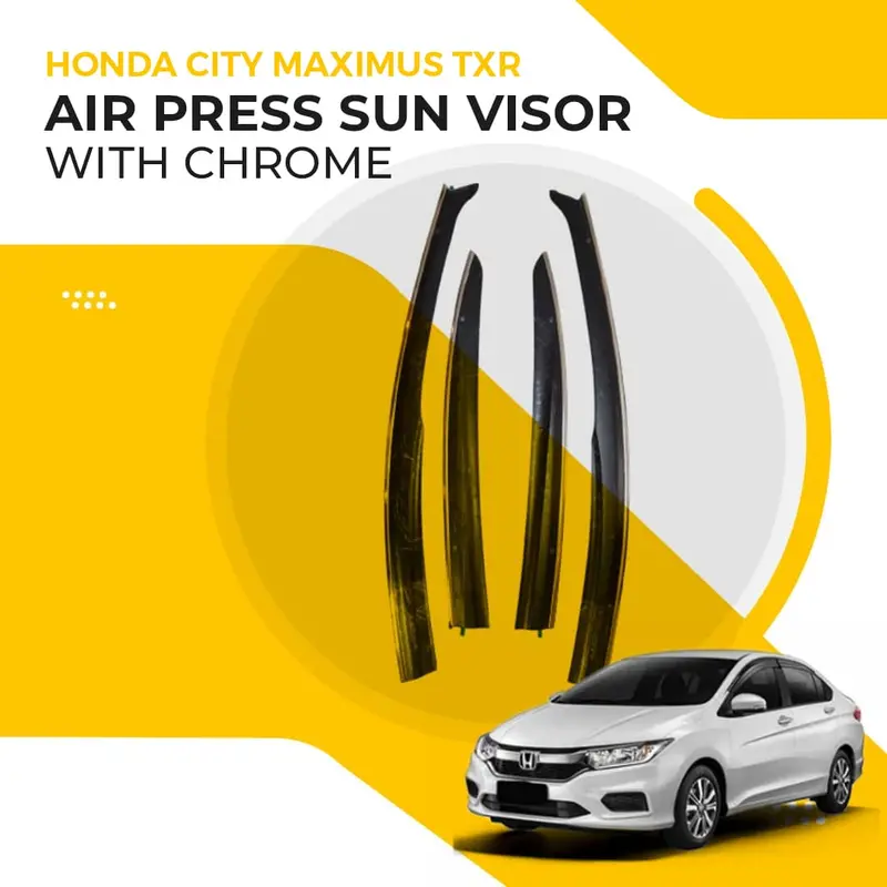 Honda City Maximus Txr Air Press Sun Visor With Chrome 2021 - 2025 1
