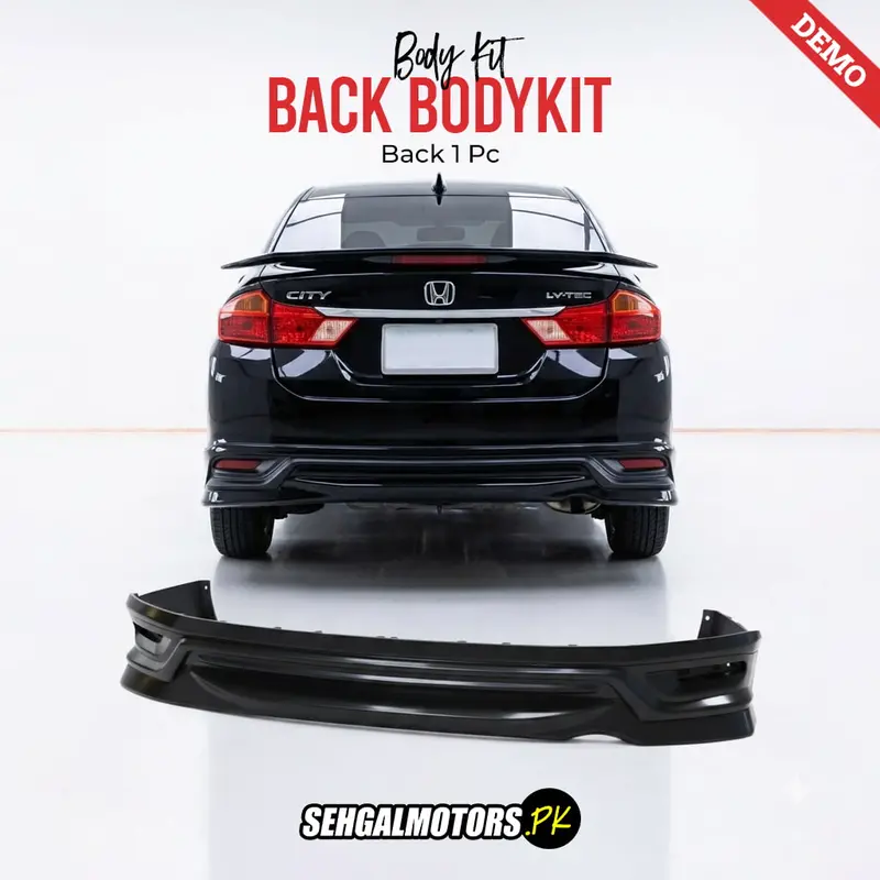 Honda City Modulo Style Body Kit Back Black 1 Pc 2017 - 2025 1