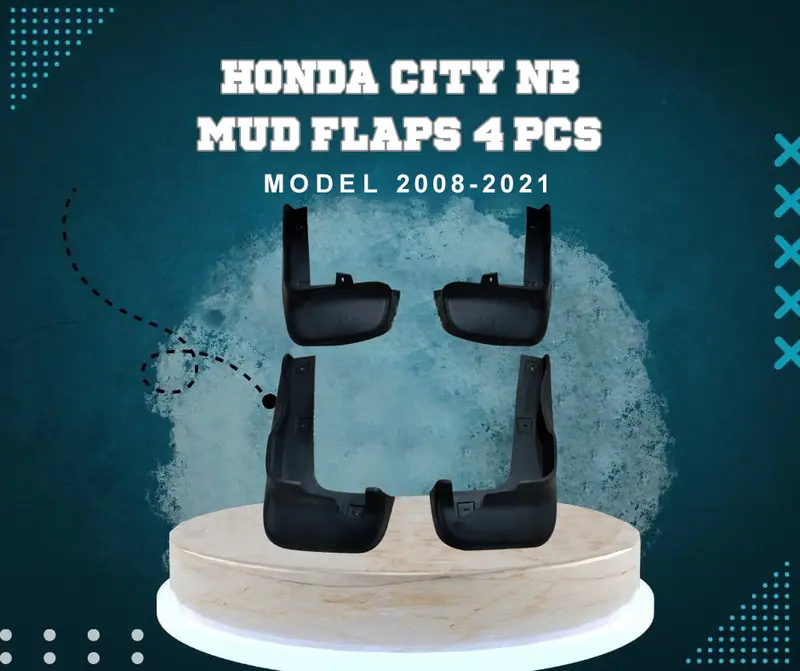 Honda City Mud Flaps 4 Pcs 2008 - 2016 - Car Mudguard | Fender Mud Flaps | Splash Guards 1