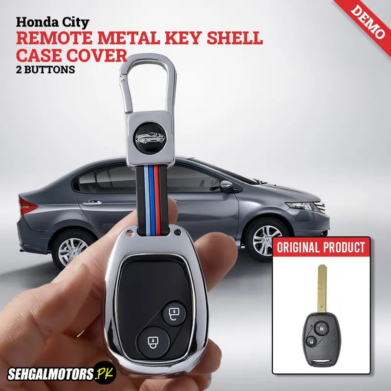 Honda City Remote Metal Key Shell Case Cover 1