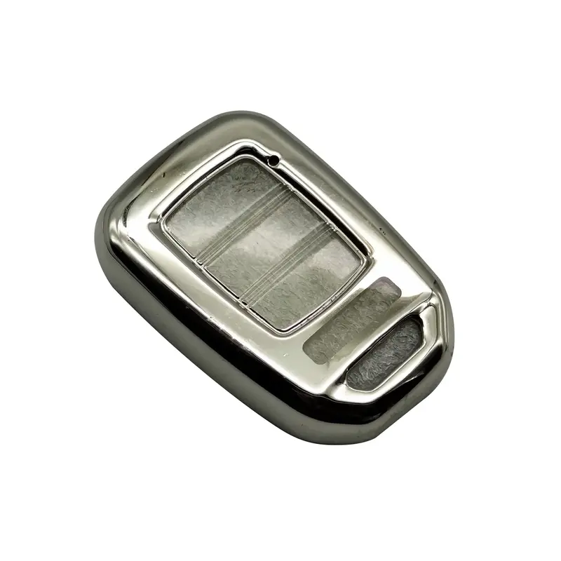 Honda City Tpu Plastic Protection Key Cover 3 Button Silver 2021 - 2025 2