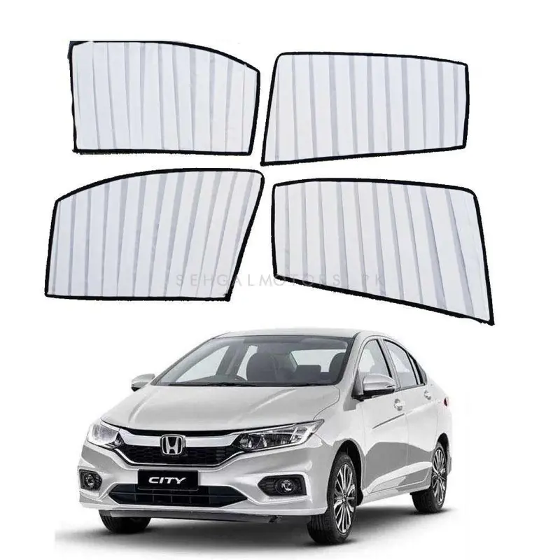Honda City White Side Sunshade - Model 2022-2023 - Sun Shade | Parda 1