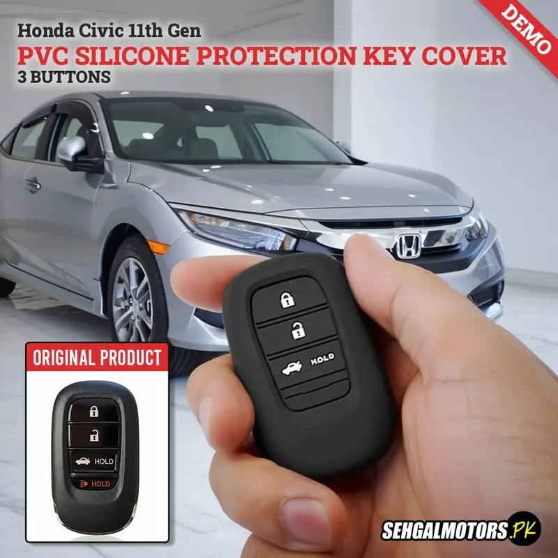 Honda Civic 11Th Gen Pvc Silicone Protection Key Cover 3 Button 2022 - 2026 1