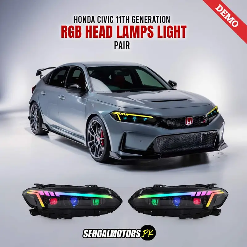 Honda Civic 11Th Generation Rgb Head Lamps Light Pair 2022 - 2026 - 2022-2025 1