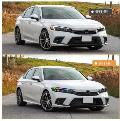 Honda Civic 11Th Generation Rgb Head Lamps Light Pair 2022 - 2026 - 2022-2025 2