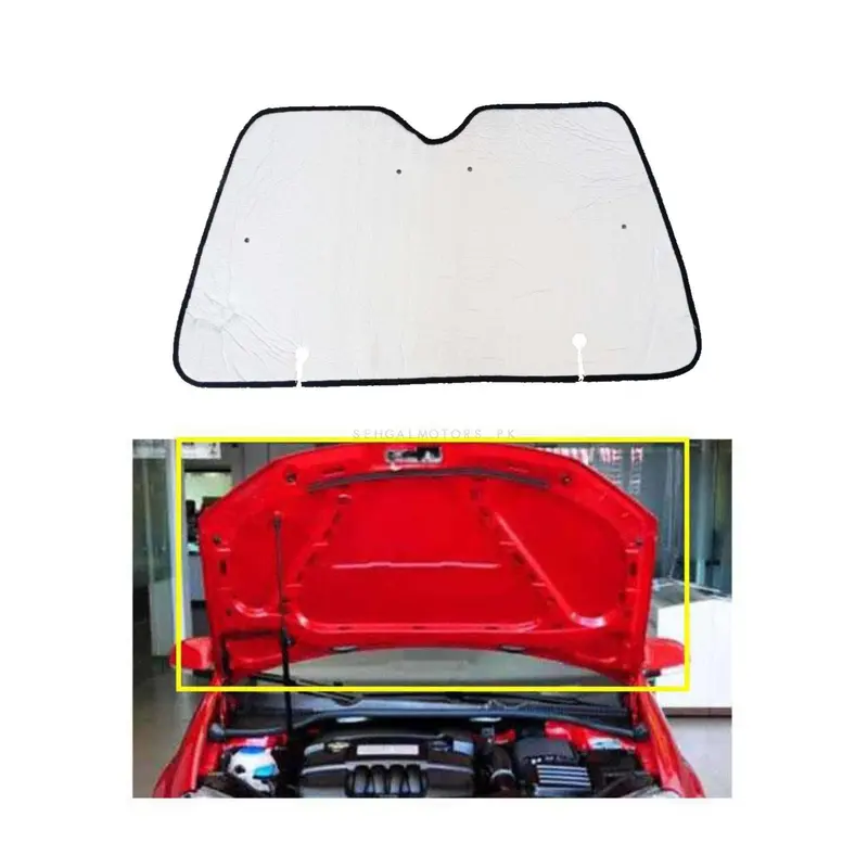 Honda Civic 2D Aluminum Bonnet Liner Cover 2004 - 2006 - Protector Lid Garnish Bonnet Namda 2