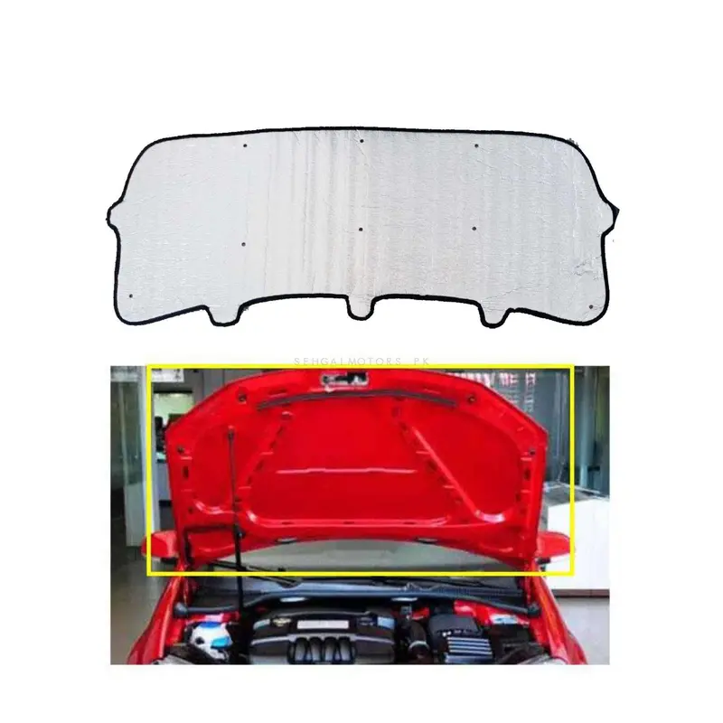 Honda Civic 2D Aluminum Bonnet Liner Cover 2016 - 2021 - Protector Lid Garnish Bonnet Namda 2