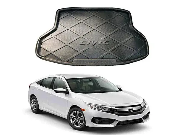 Honda Civic 3D Trunk Mat Model 2016-2021 1