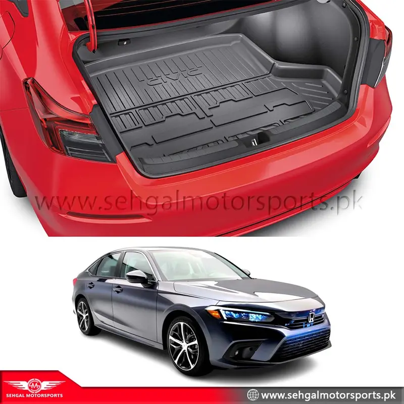 Honda Civic 3D Trunk Mat Model 2022-2023 1