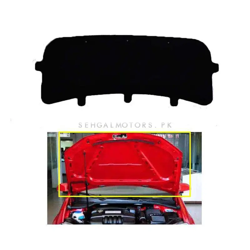 Honda Civic 5D Black Bonnet Liner Cover 2016 - 2021 - Protector Lid Garnish Bonnet Namda 2