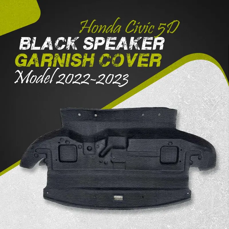 Honda Civic 5D Black Speaker Garnish Cover 2022 - 2025 - Protector Lid Garnish Diggi Namda 1