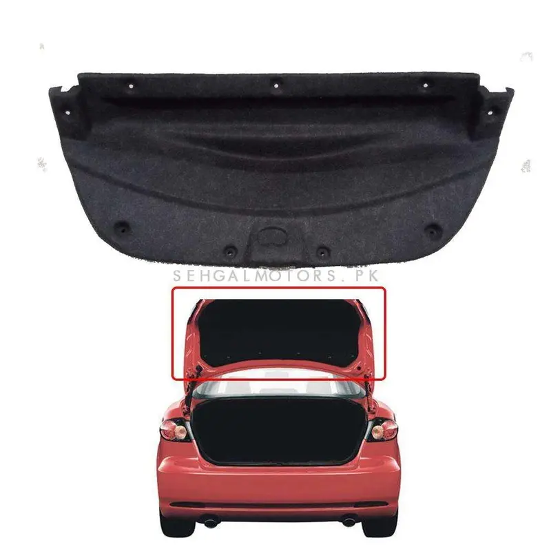 Honda Civic 5D Black Trunk Liner Cover 2016 - 2021 - Protector Lid Garnish Diggi Namda 2