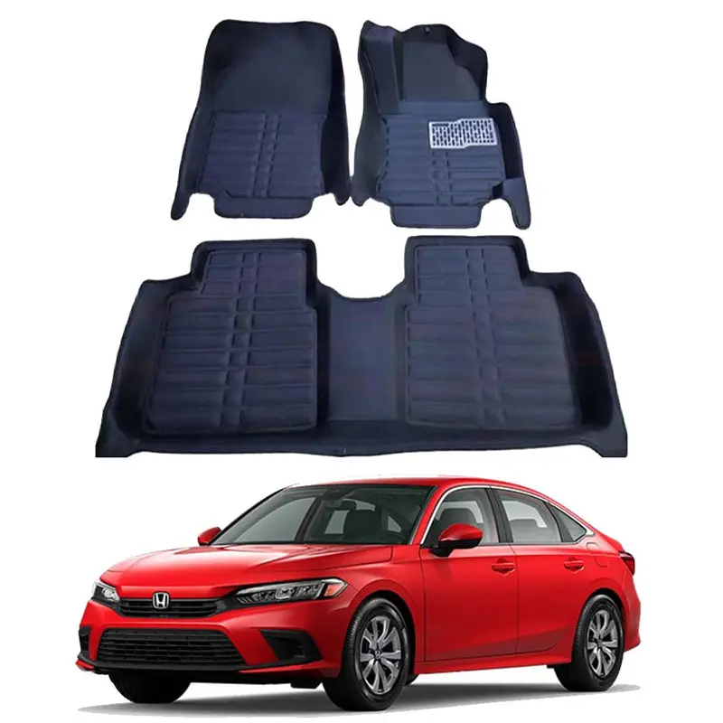 Honda Civic 5D Floor Mat Black Model 2022-2023 1