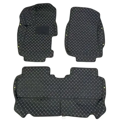 Honda Civic 7D Floor Mats - Black - 3 Pcs 2012 - 2016 2