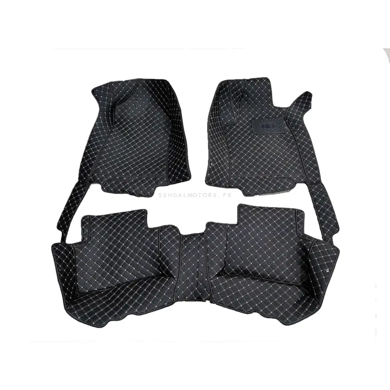 Honda Civic 7D Floor Mats - Black - 3 Pcs Set 2022 - 2025 2