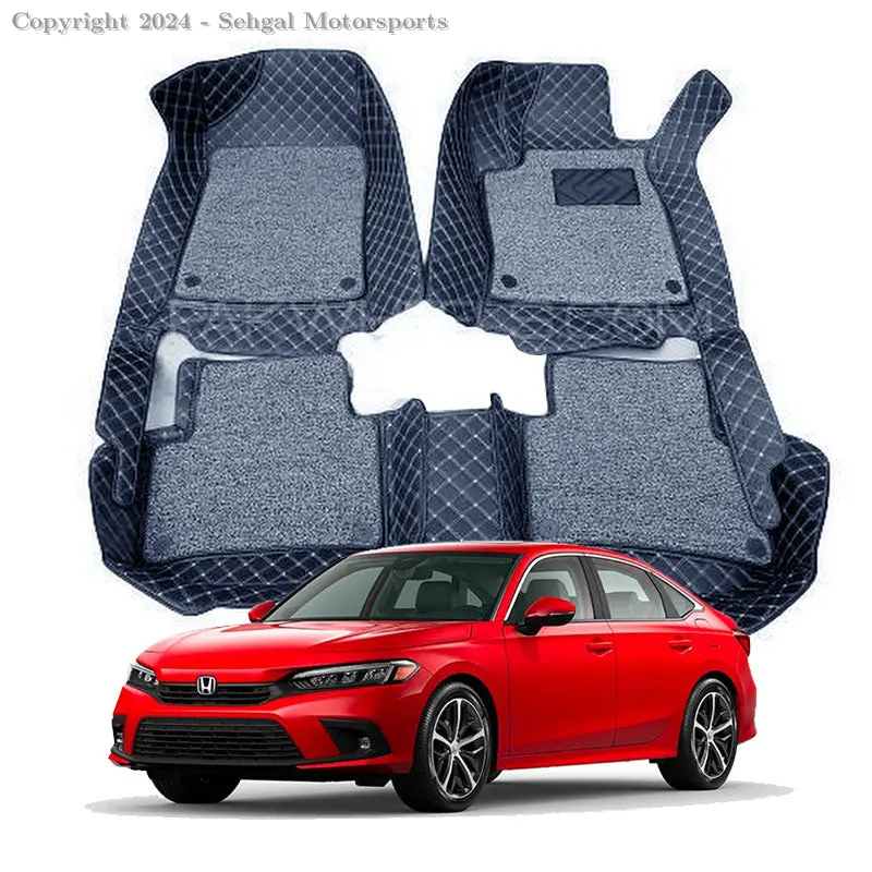 Honda Civic 9D Floor Mat Black  Model 2022-2024 1