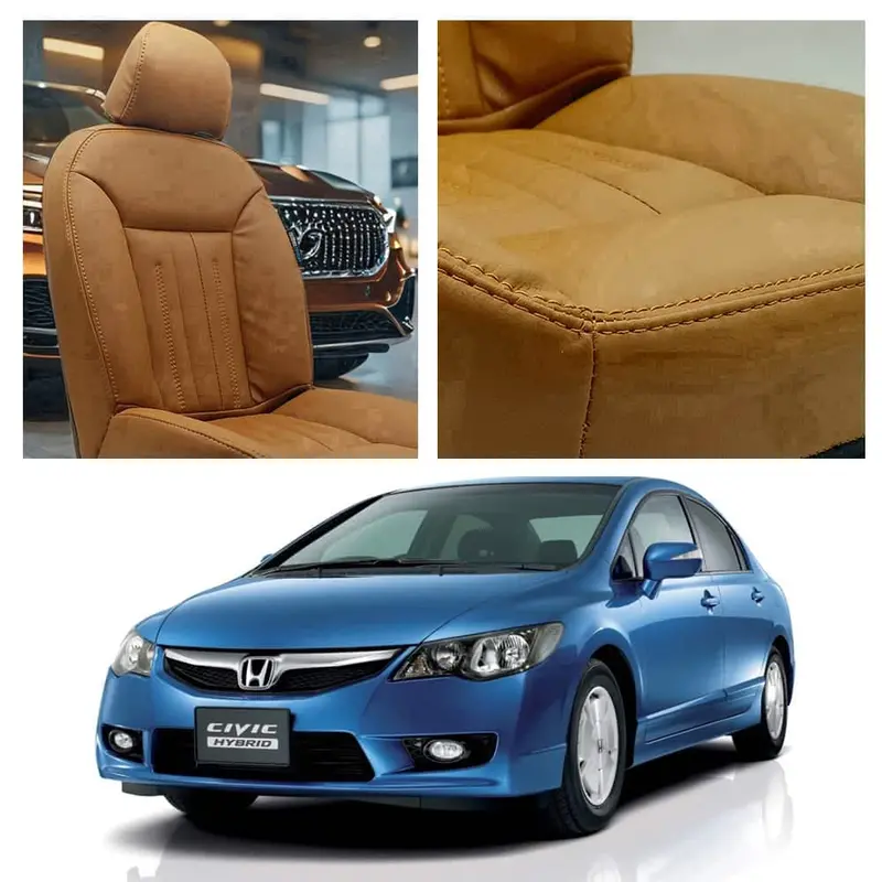 Honda Civic Audi Design Brown Seat Covers 2006 - 2012 1