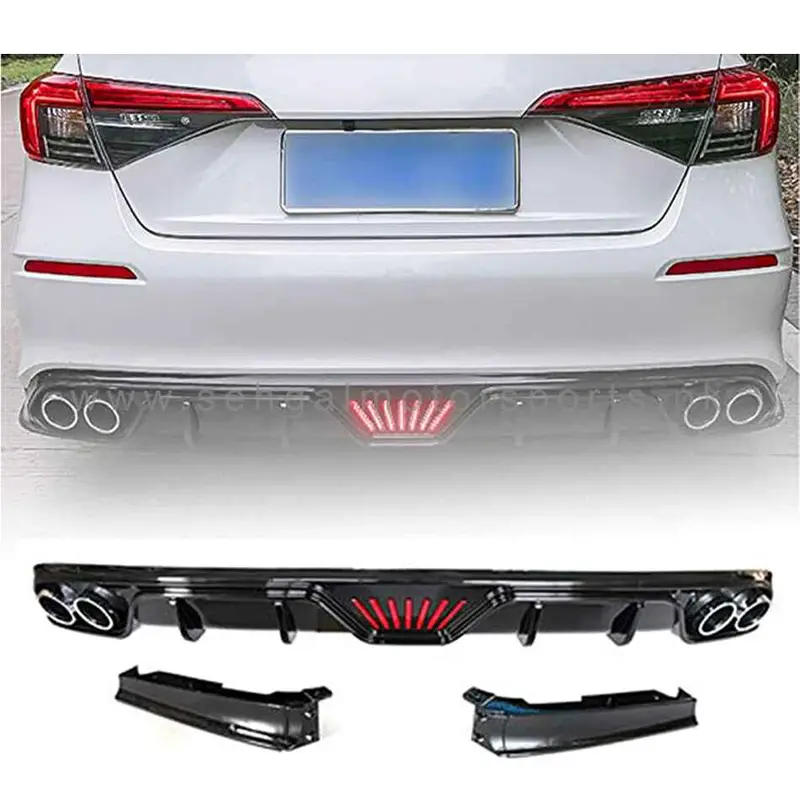 Honda Civic Back Bumper Diffuser Model 2022-2023 1