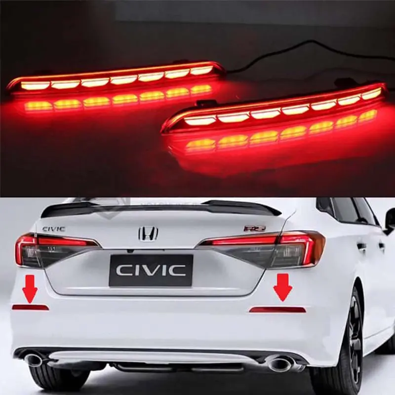 Honda Civic Back Bumper Light Slim Style Model 2022-2023 1