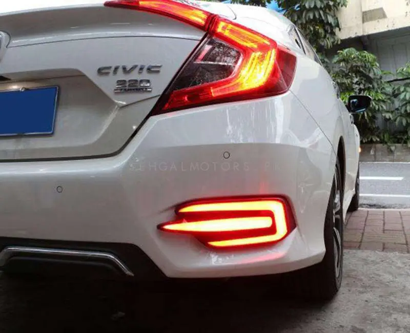 Honda Civic Back Bumper Third Brake Lamp Lava Style 2016 - 2021 2
