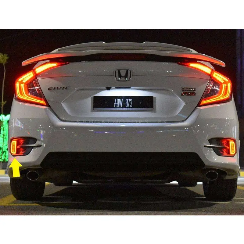 Honda Civic Back Bumper Third Brake Lamp Reflector (Bl-040) 2016 - 2021 - - Design A 2