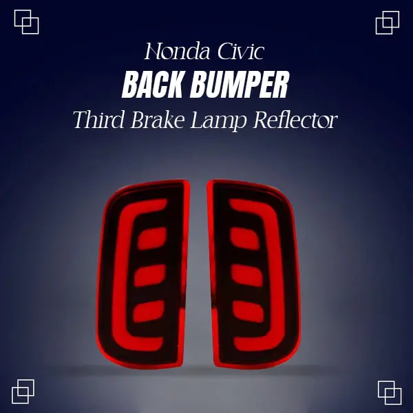 Honda Civic Back Bumper Third Brake Lamp Reflector Design B 2016 - 2021 - - (Bl-041) 1