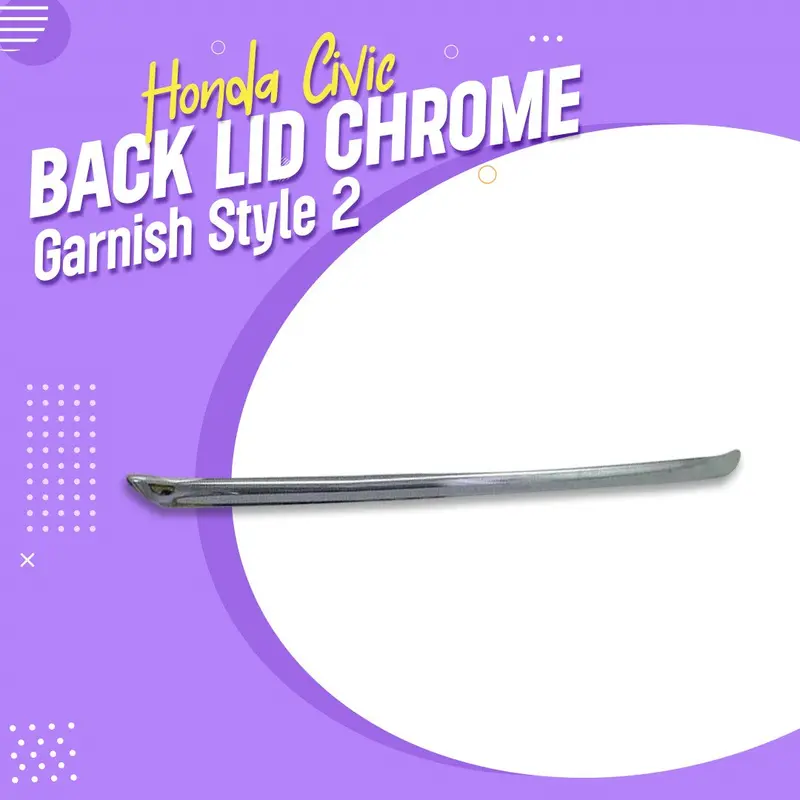 Honda Civic Back Lid Chrome Garnish Style 2 2016 - 2021 - Ma00920 1