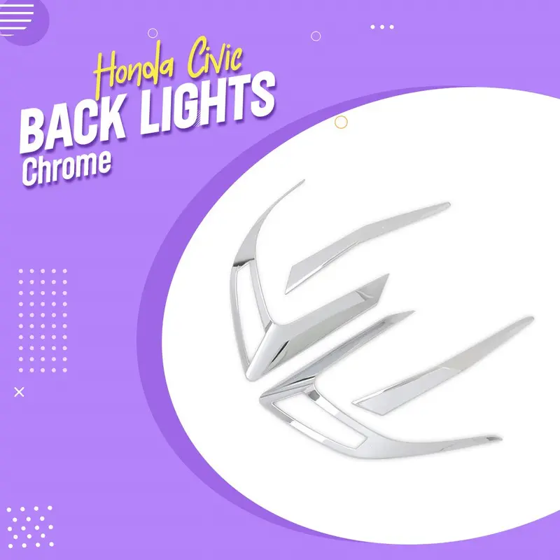 Honda Civic Back Lights Chrome Ma001034+1035 2016 - 2021 1