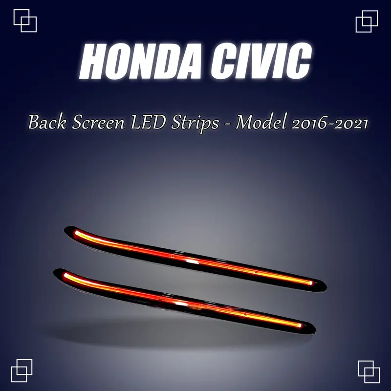 Honda Civic Back Screen Led Strips 2016 - 2021 1