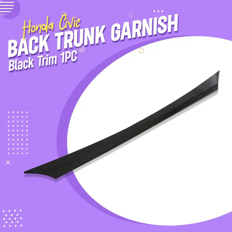 Honda Civic Back Trunk Garnish Black Trim 1Pc 2022 - 2025 1