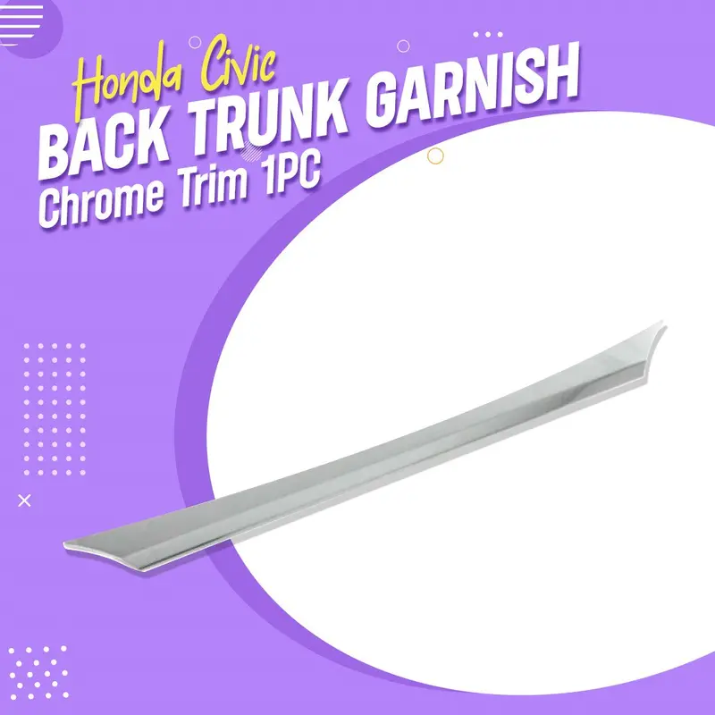 Honda Civic Back Trunk Garnish Chrome Trim 1Pc 2022 - 2025 1