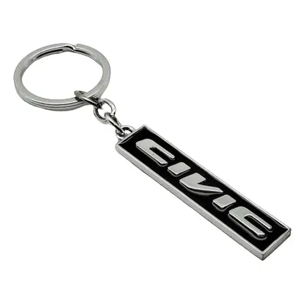 Honda Civic Black Keychain Keyring 2