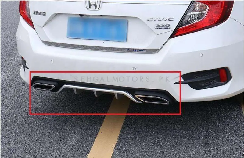 Honda Civic Bumper Diffuser Mercedes Style 2016 - 2021 2